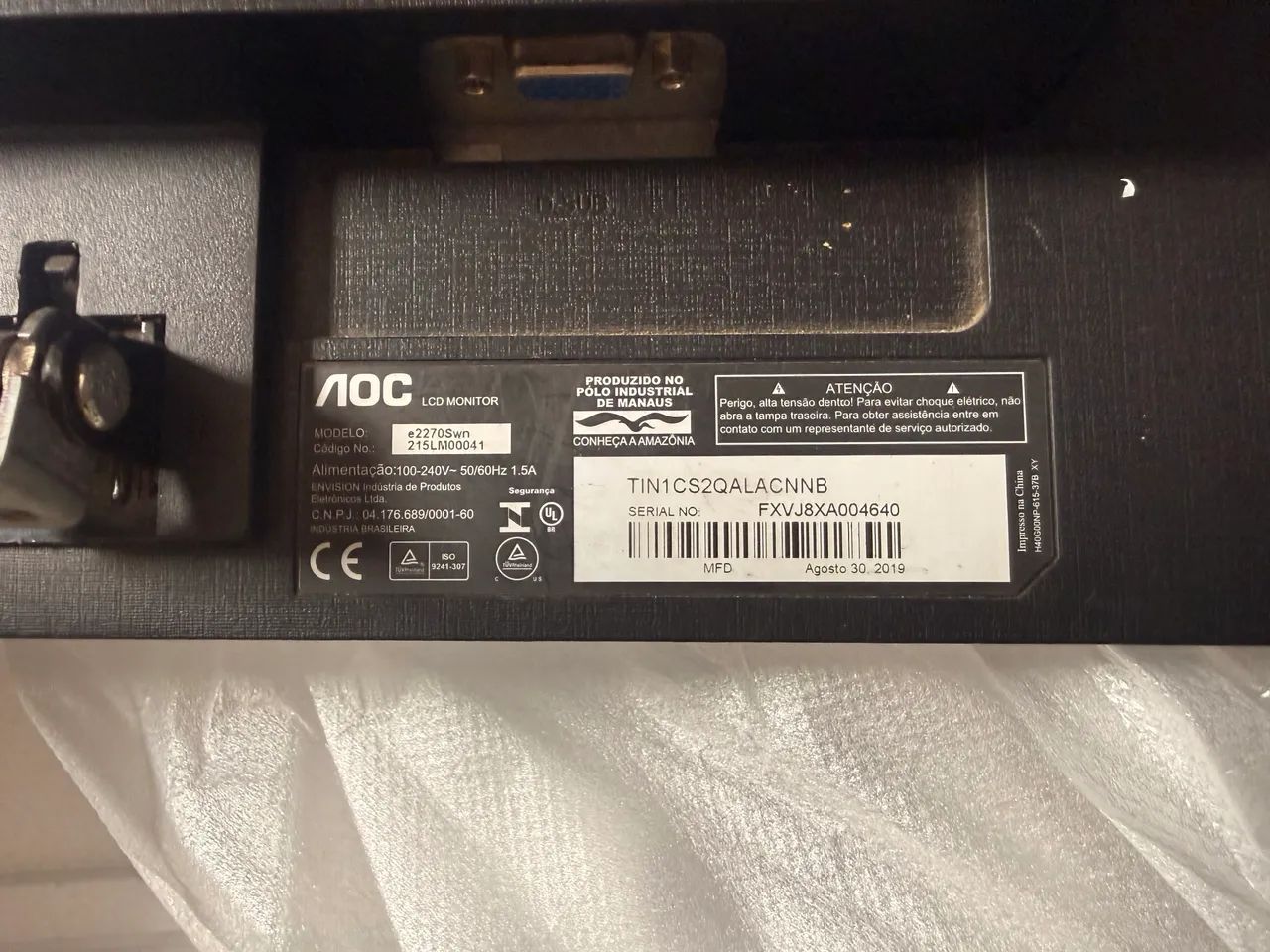 MONITOR AOC 21,5 POLEGADAS - Foto 3