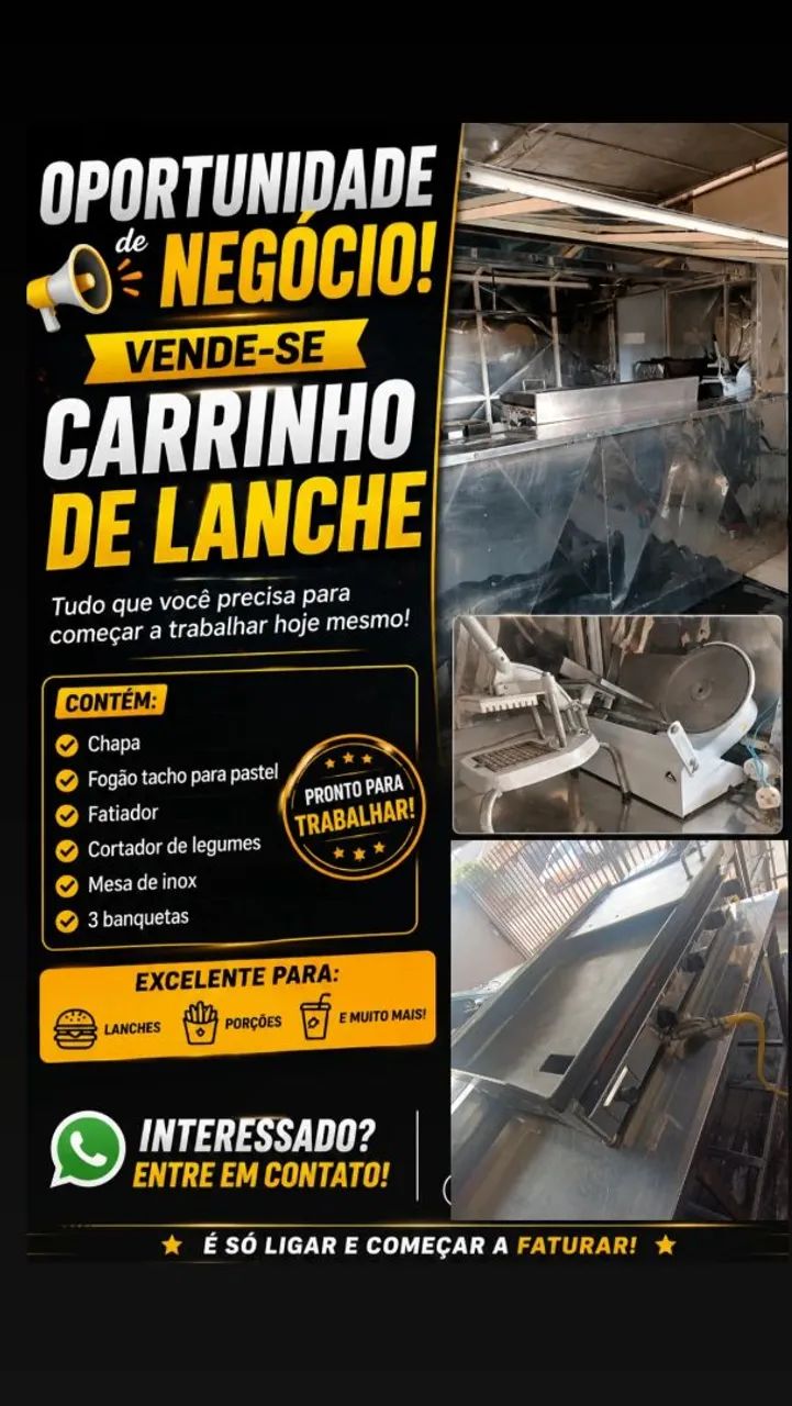 Vendo carrinho de lanche