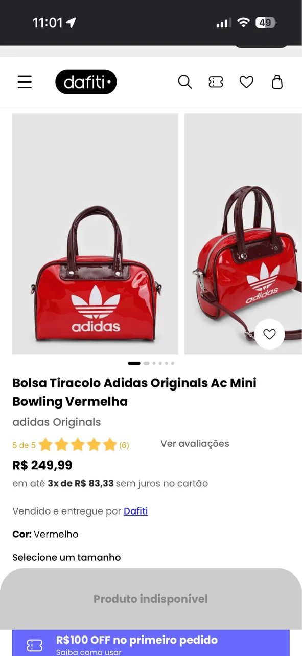 Bolsa adidas original nova - Foto 3
