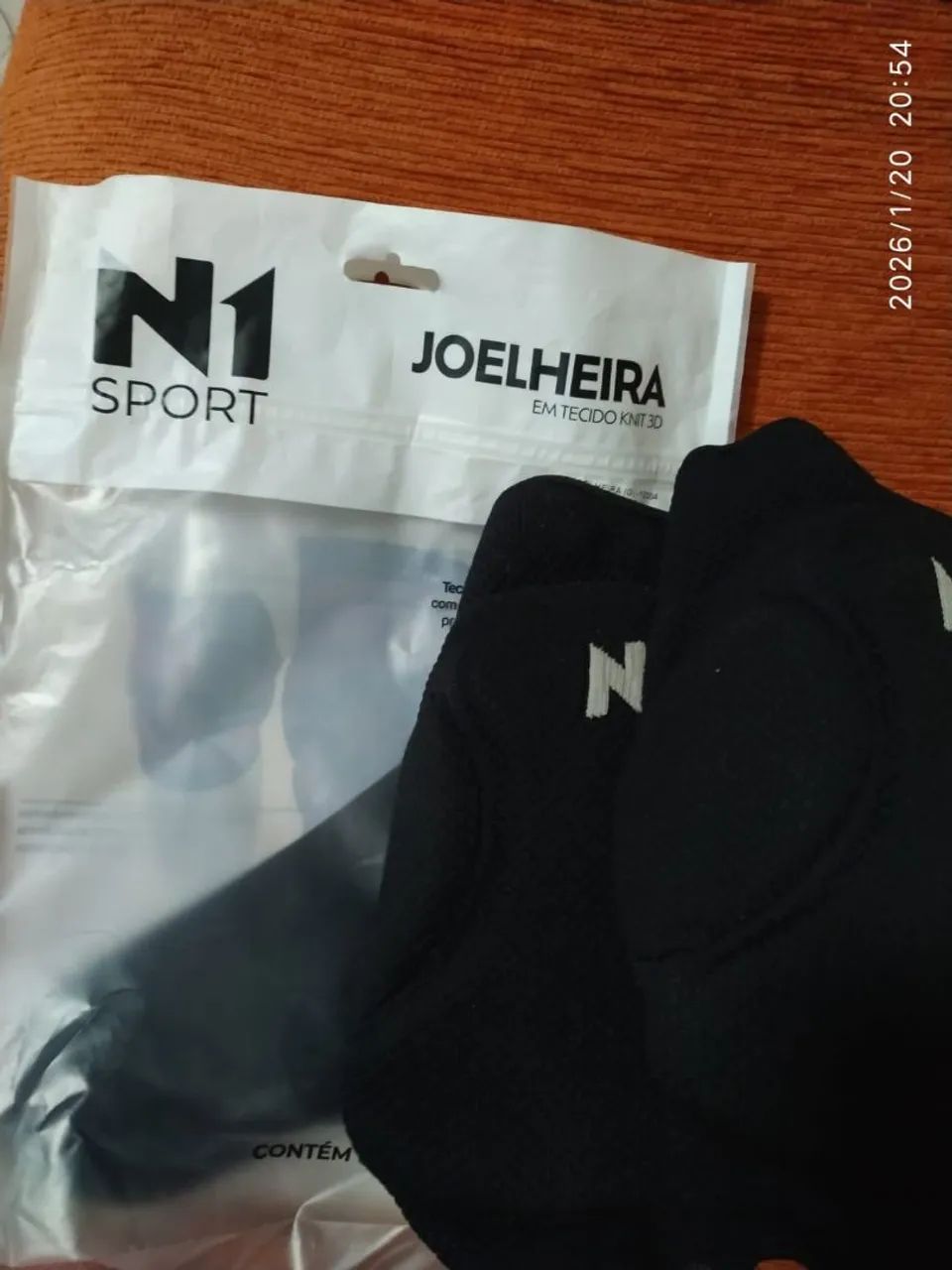 Joelheira N1Sport knit 3D tamanho G unissex nova - Foto 5