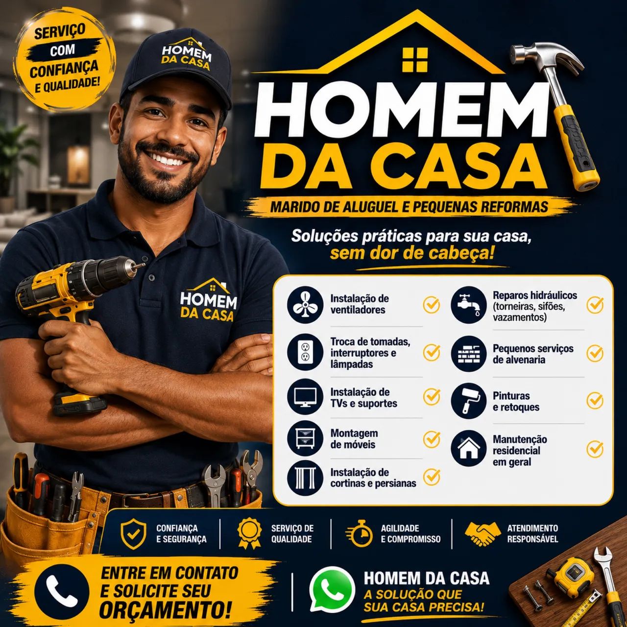 Marido de aluguel e reforma em Geral