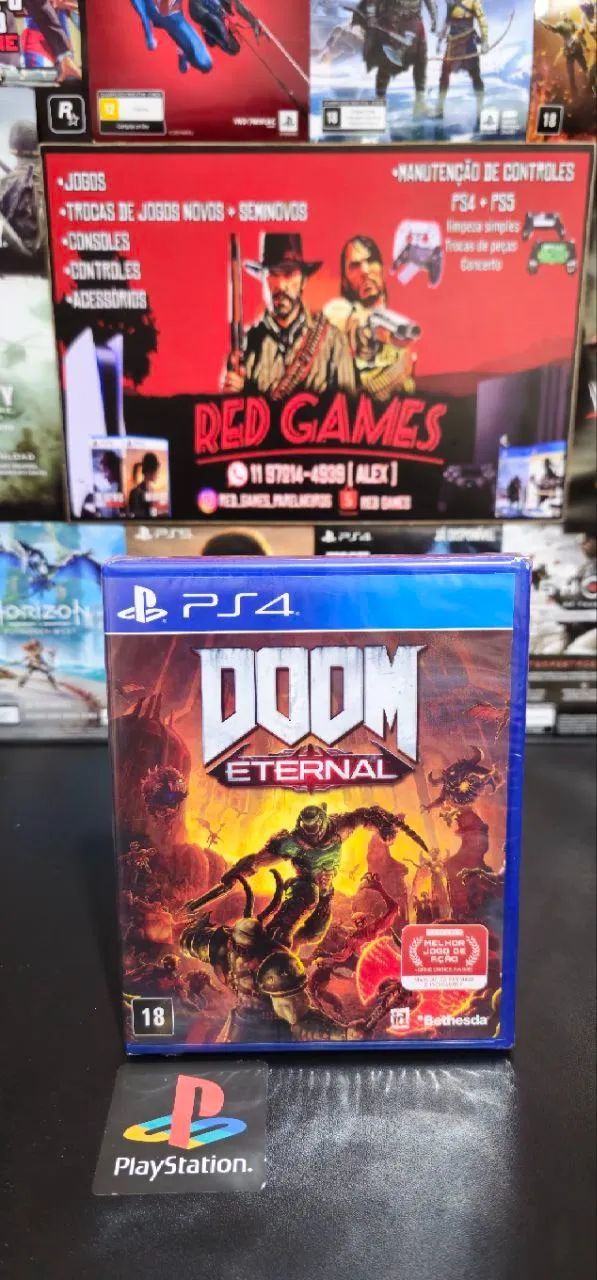 DOOM ETERNAL NOVO PS4
