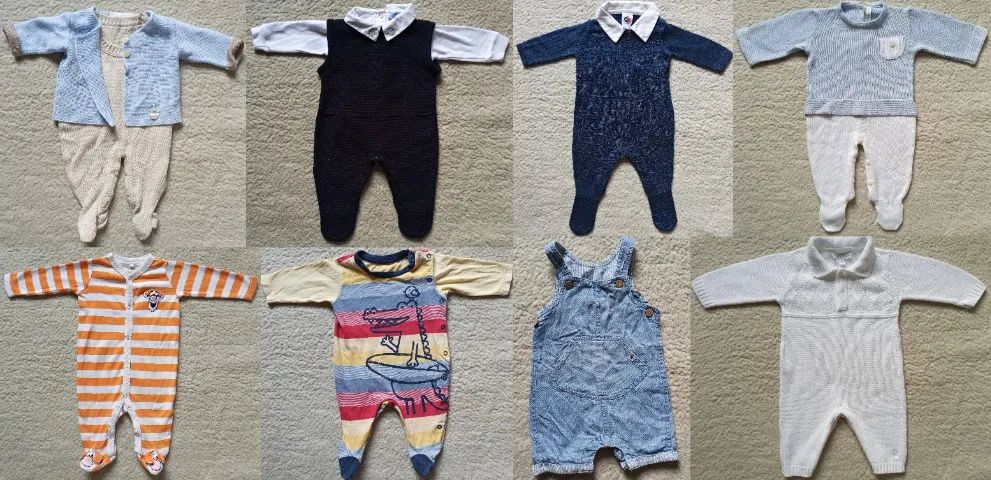 Lindo Lote de Roupas Para Bebê Menino - Tam: 1/4 Meses - Foto 2