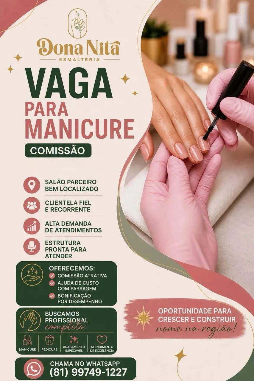 Vaga para Manicure