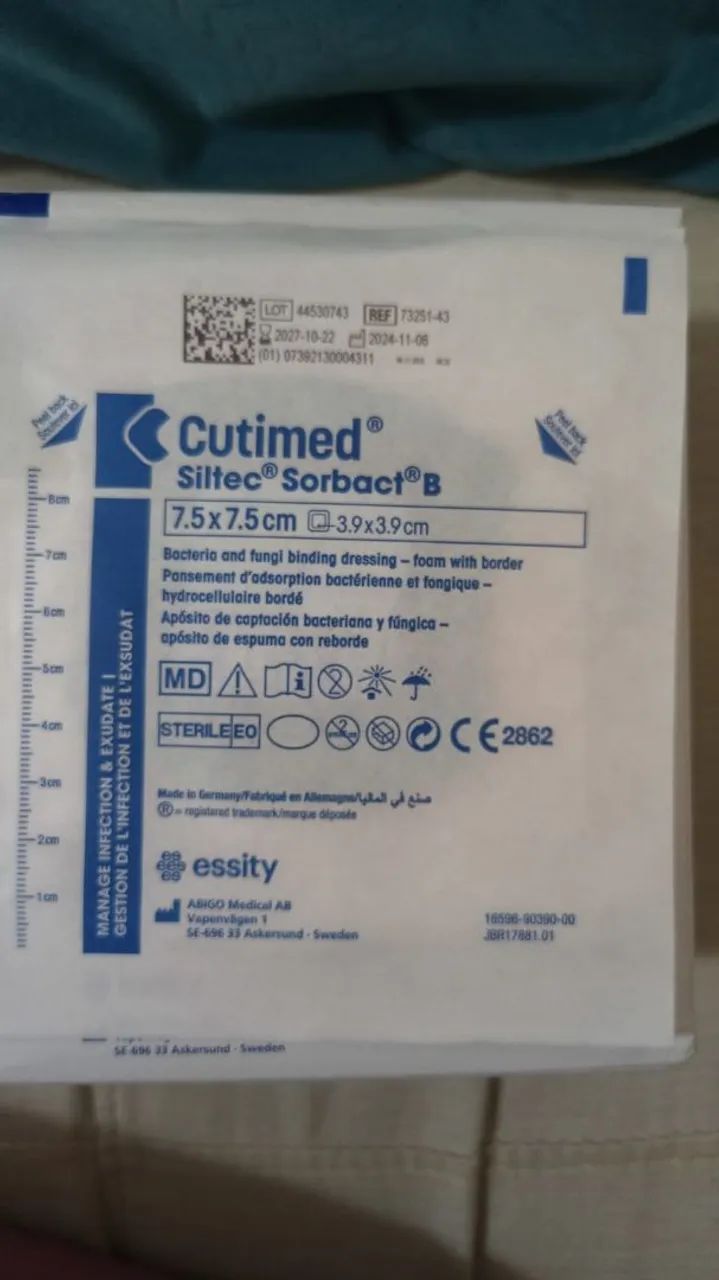 Curativo Cultimed Siltec Sorbact B 7,5x7,5 - Foto 2