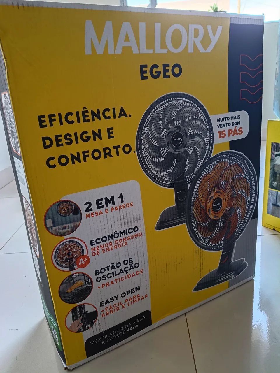 Ventilador Mallory Egeo 15 Pás 