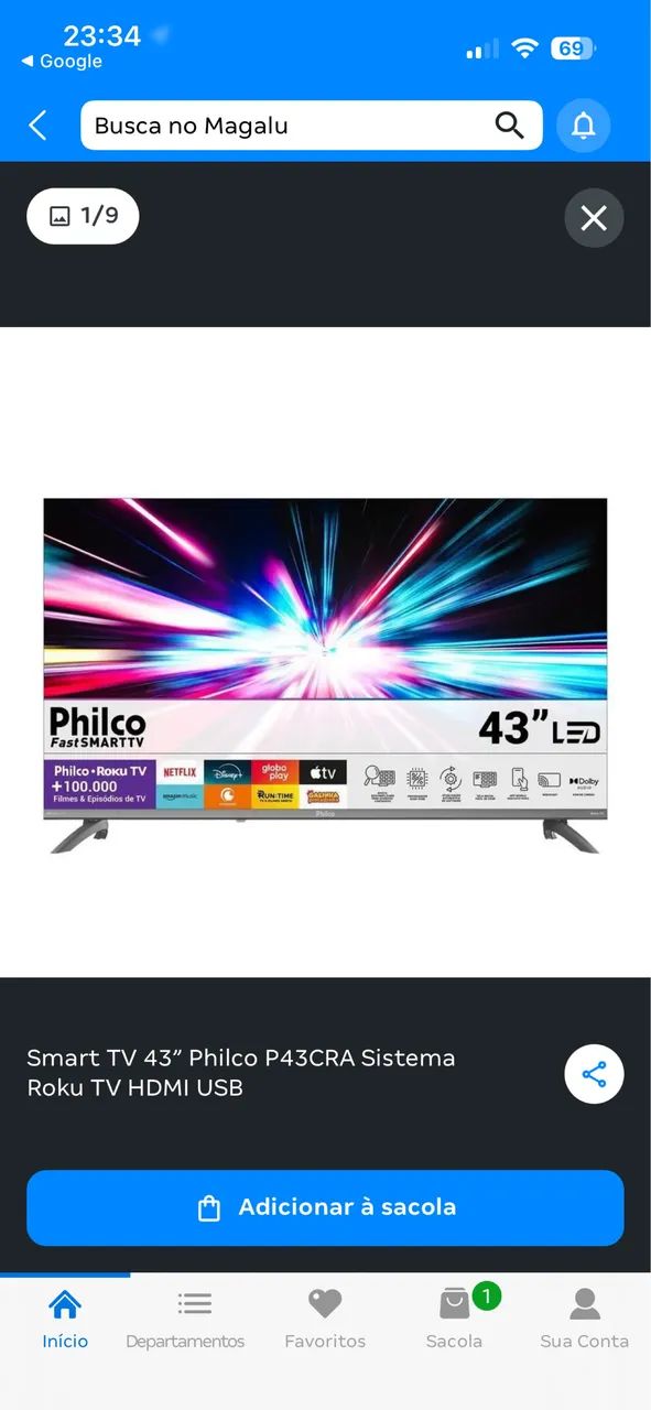 Vendo tv semi nova. Quando nunca usada. - Foto 2