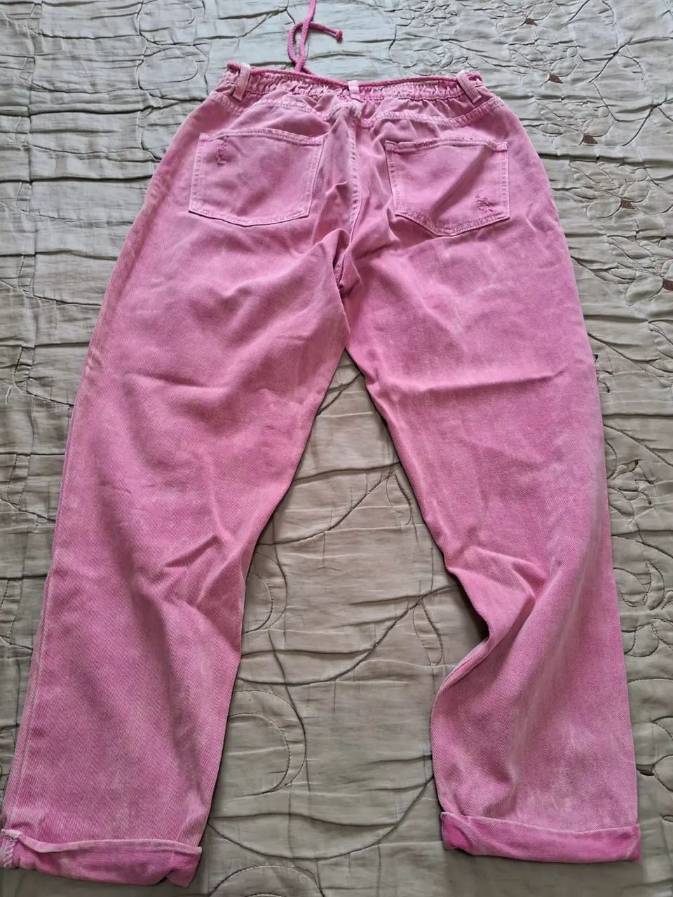CALÇA JEANS ROSA FEMININA - Foto 2