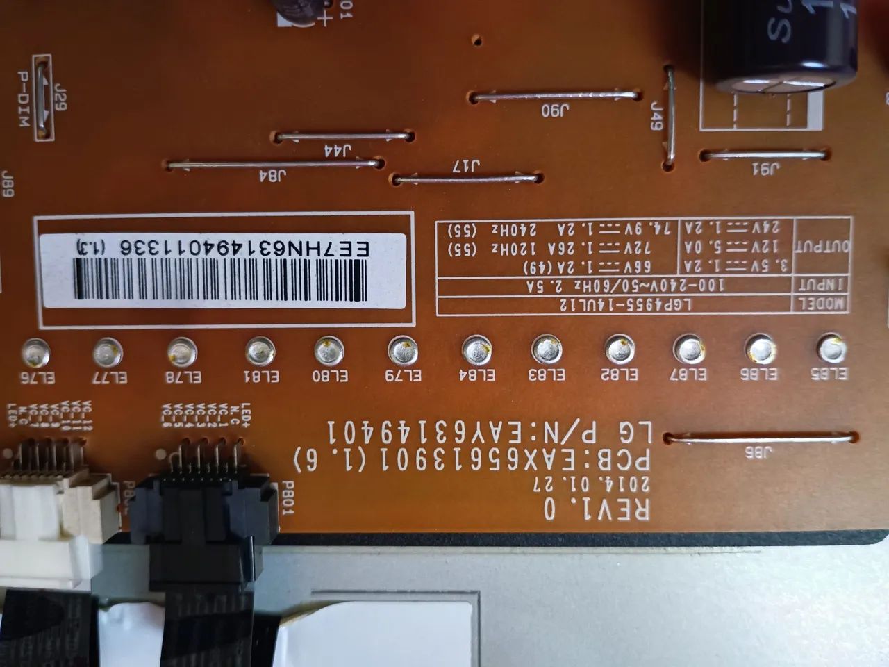 Placa fonte da smartv LG  - Foto 2