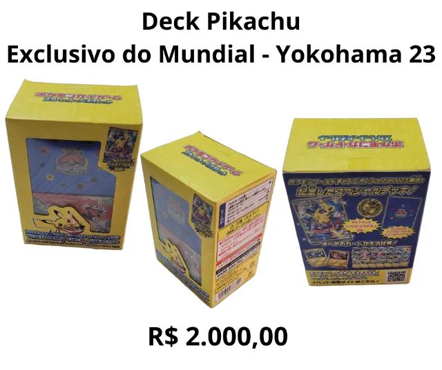 Pokémon - Deck Pikachu EXCLUSIVO do Mundial de Yokohama - RARIDADE - Foto 2
