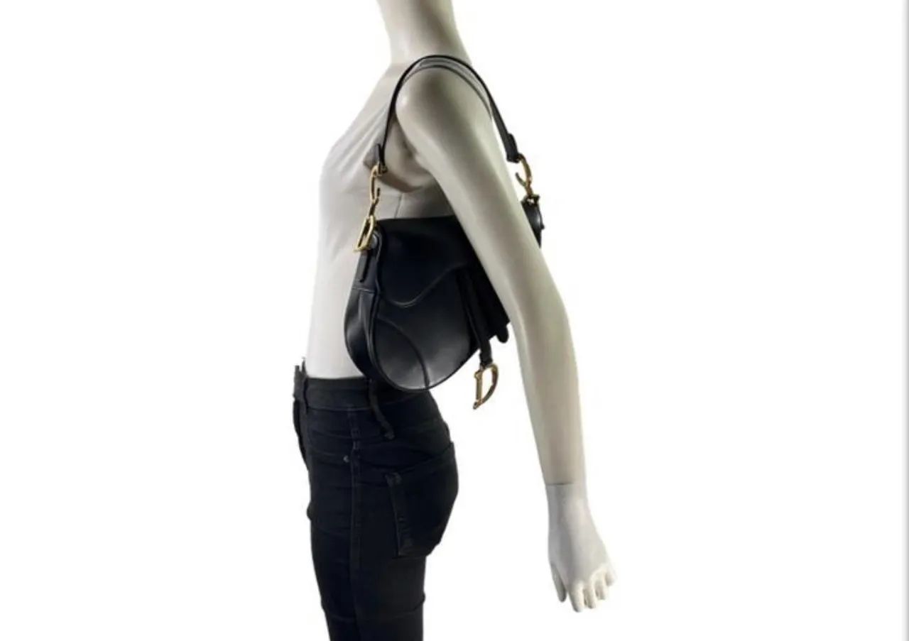 bolsa dior saddle preta de courino nova - Foto 2