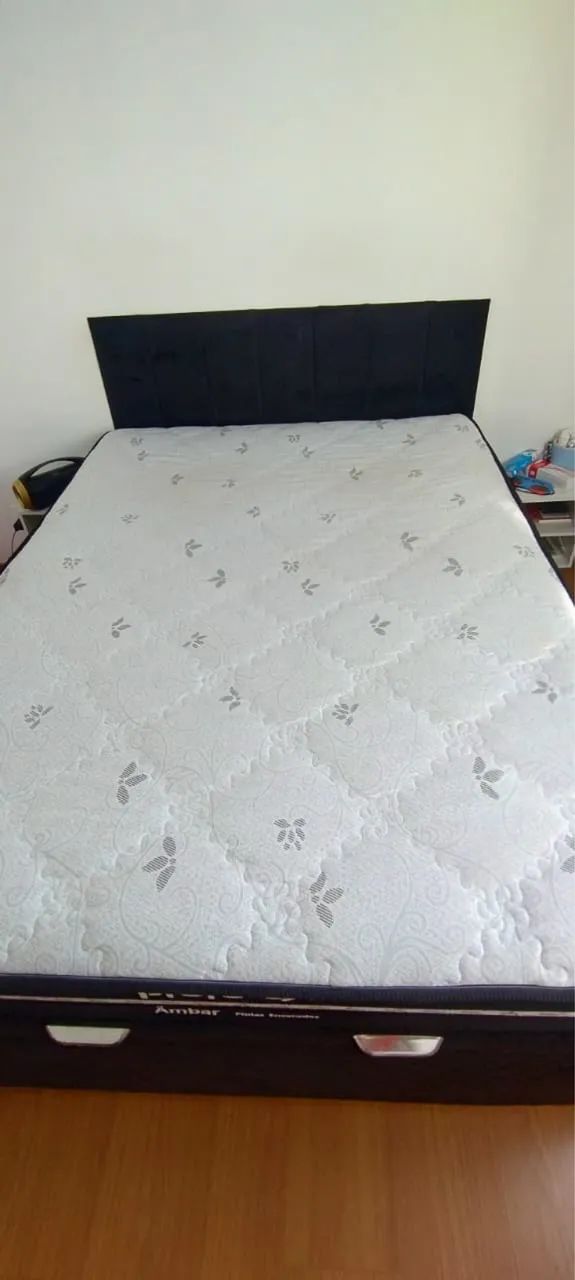 Cama box de casal com baú (incluso cabeceira) - Foto 2
