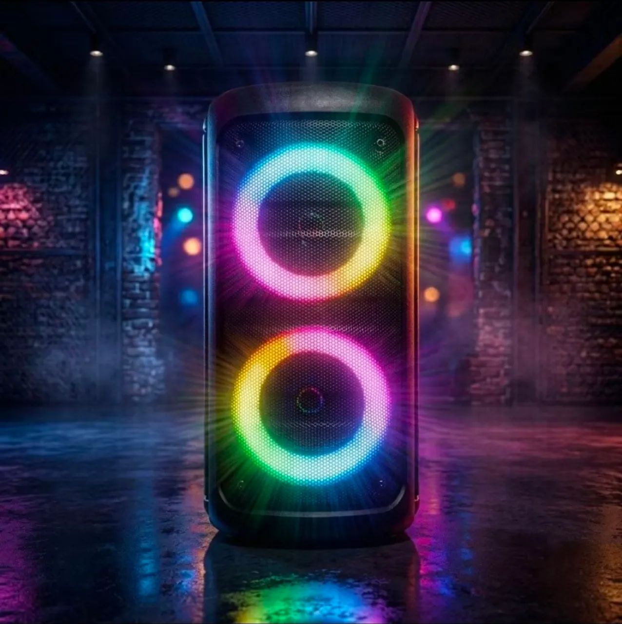 Caixa de som Bluetooth com Karaoke - Foto 2