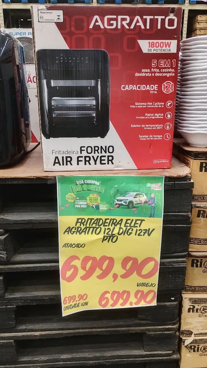  Oportunidade! Ayer frayr -FORNO ELÉTRICO VERONNA 12L - DIGITAL - IMPECÁVEL? - Foto 3