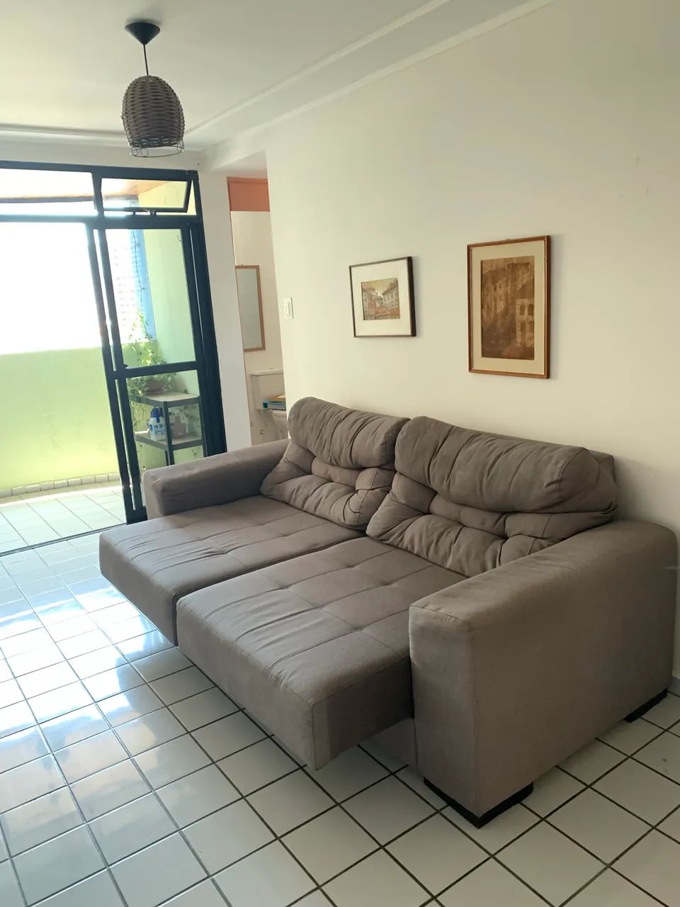 Sofá retrátil 3 lugares