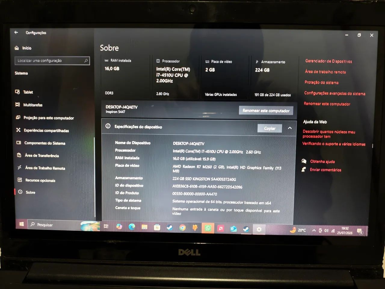 Nootebook Gamer Dell Inspiration 5447 - Foto 4