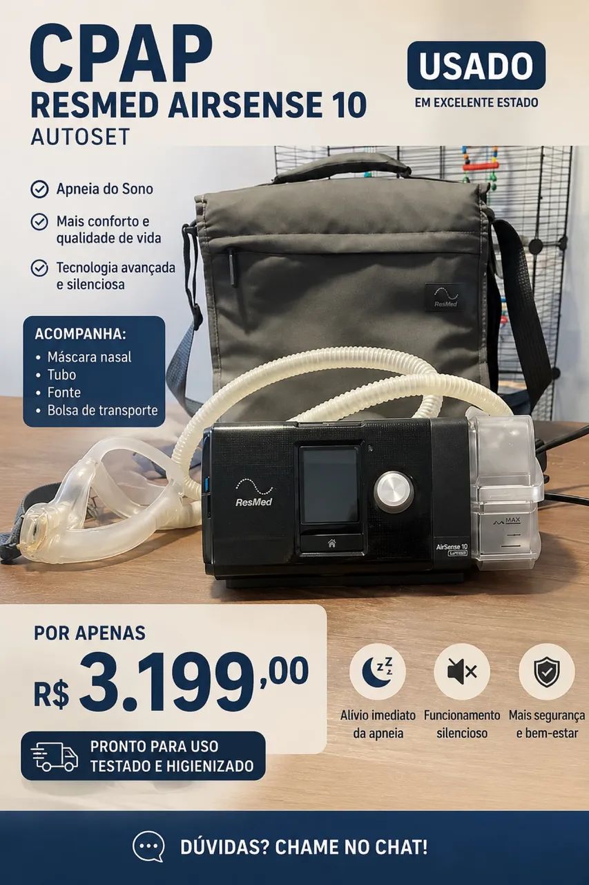 Cpap equipamento para apneia do sono