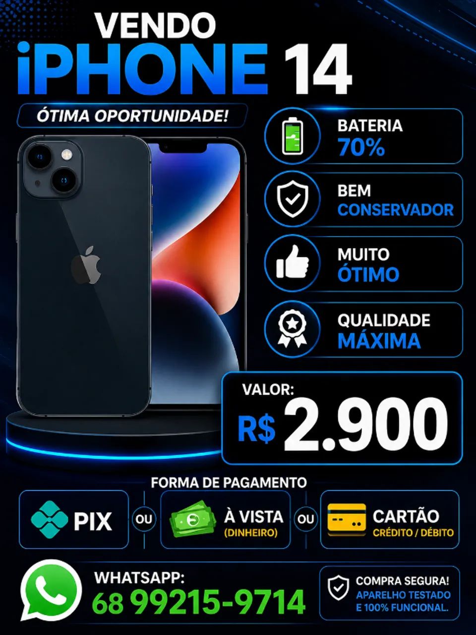 Vendo iphone 14  - Foto 3