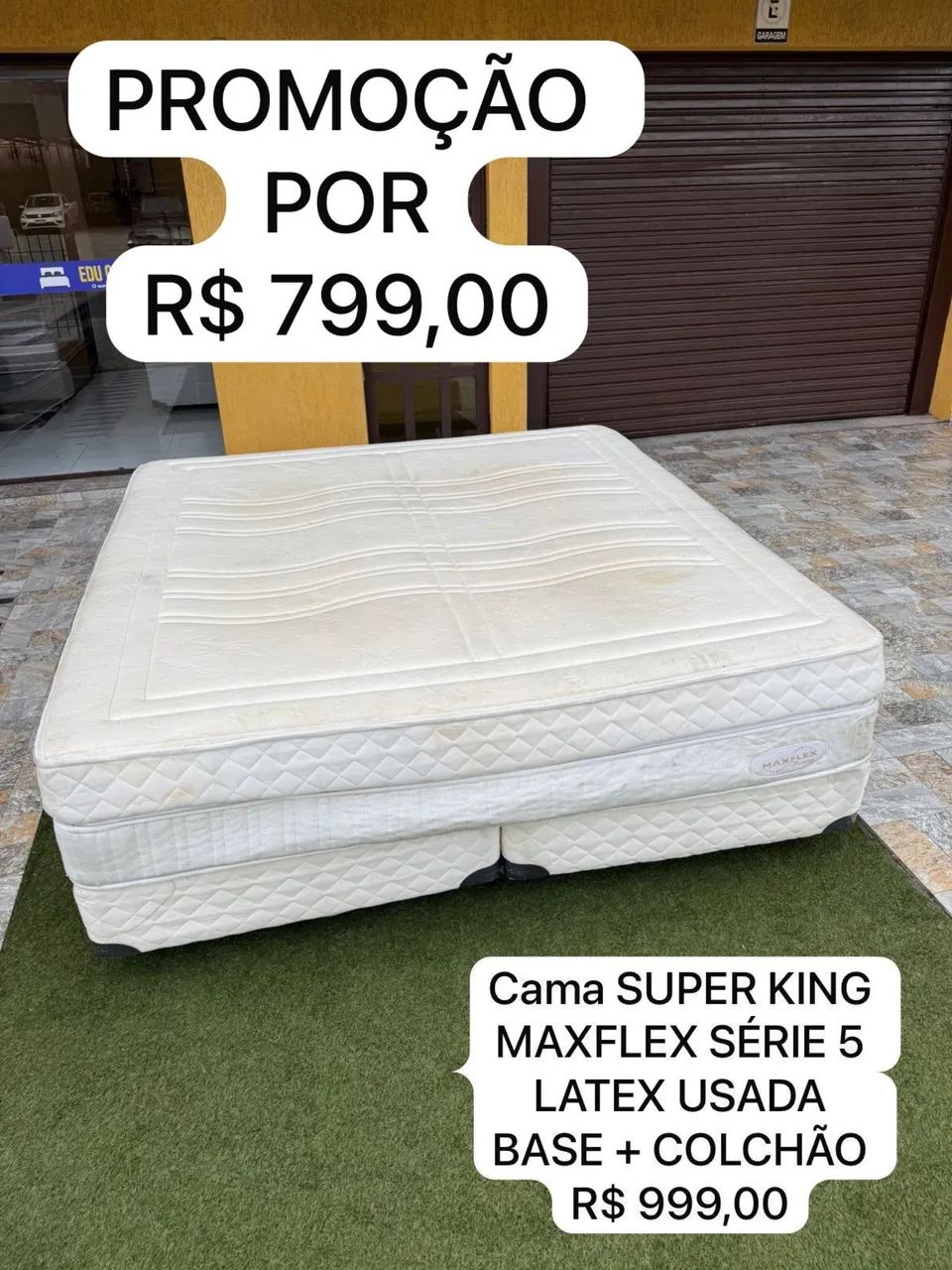 Colchão KING MAXFLEX LÁTEX USADO 