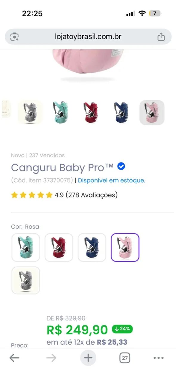 Canguru para bebê  - Foto 2