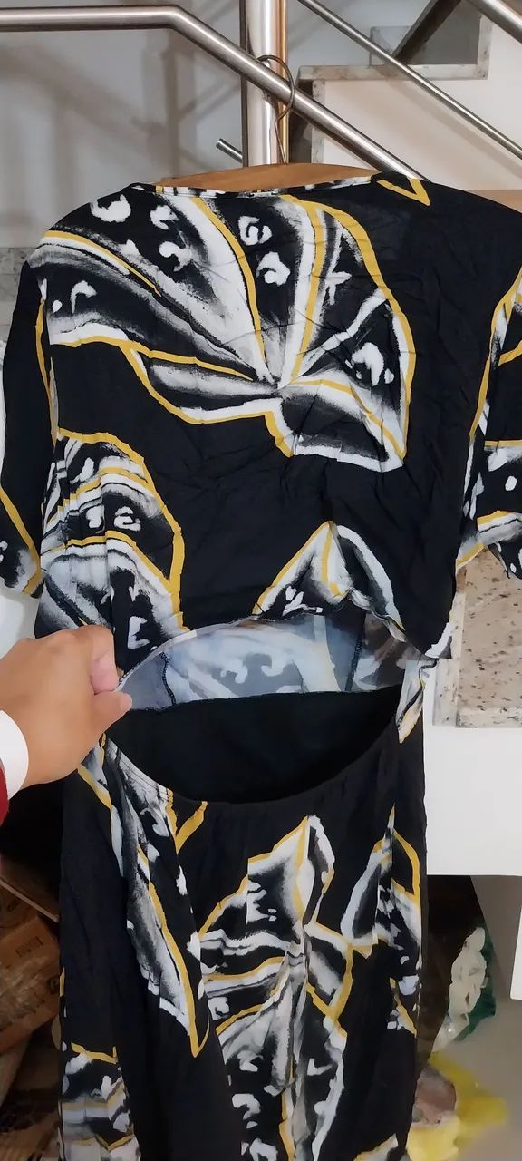 Vestido midi estampado - Foto 3