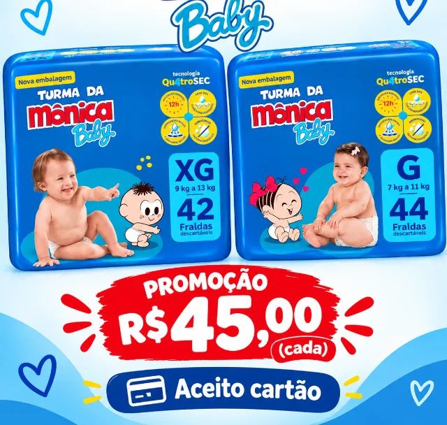 Fraldas no precinho 