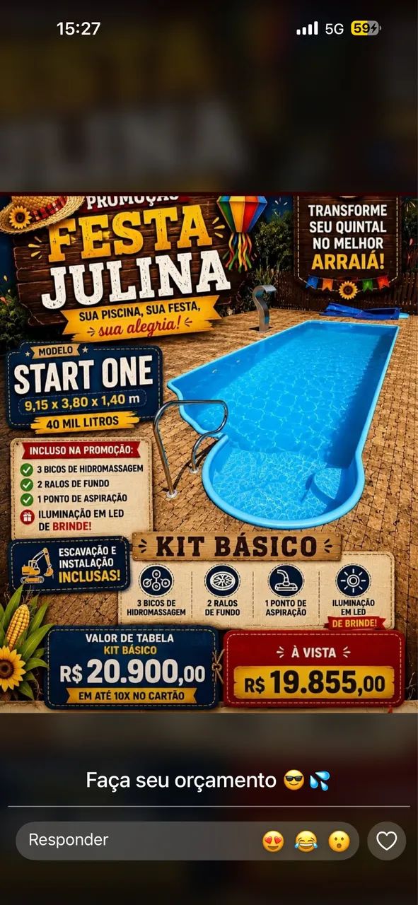 Piscina de fibra ?