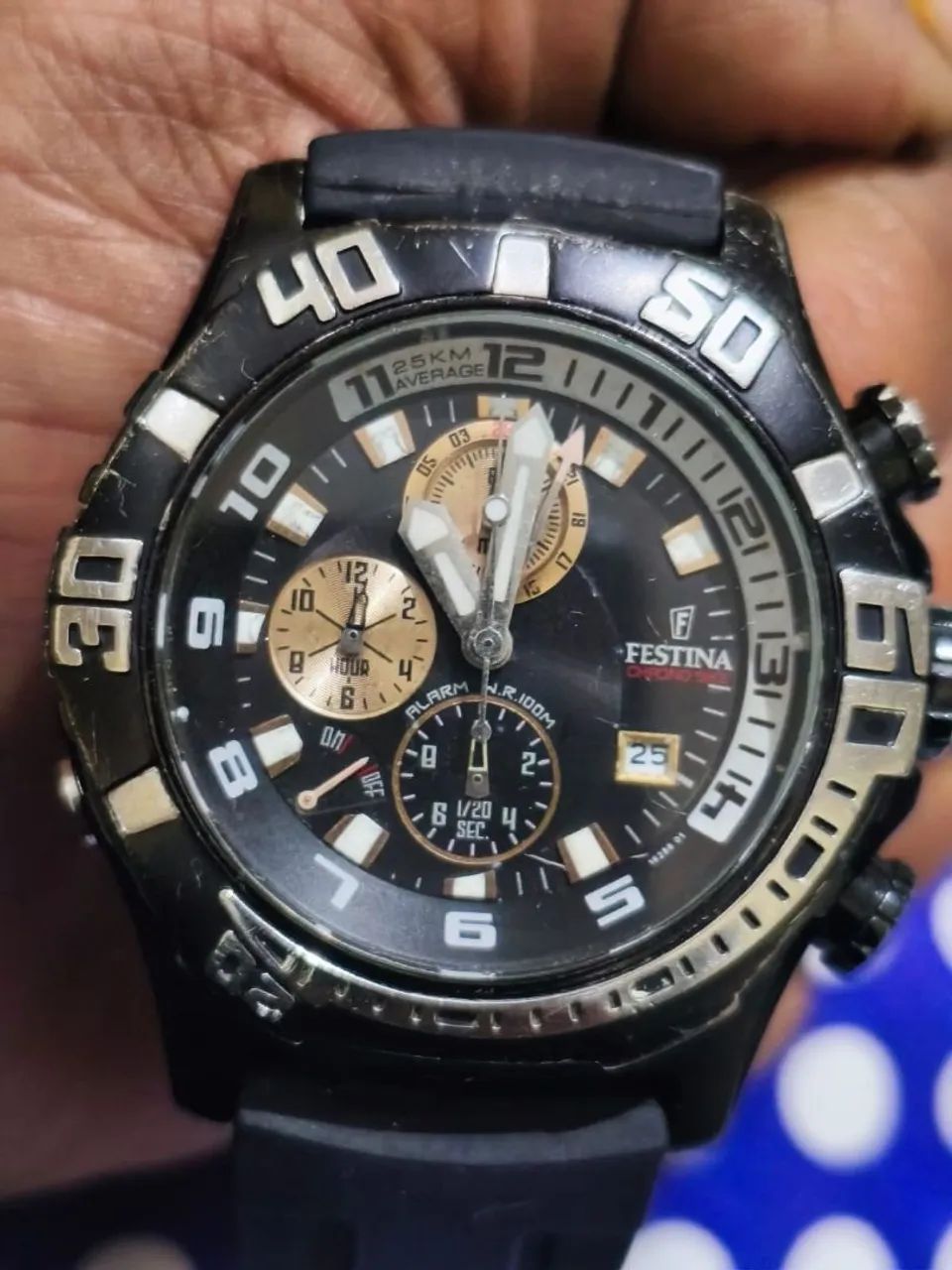 Relógio festina cronógrafo com alarme - Foto 4