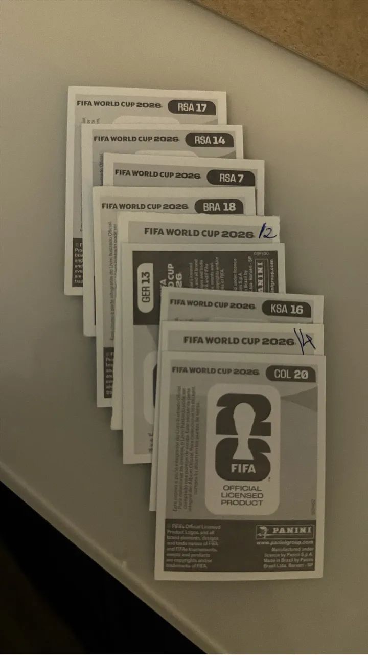Kit 50 figurinhas sem repetidas copa 2026