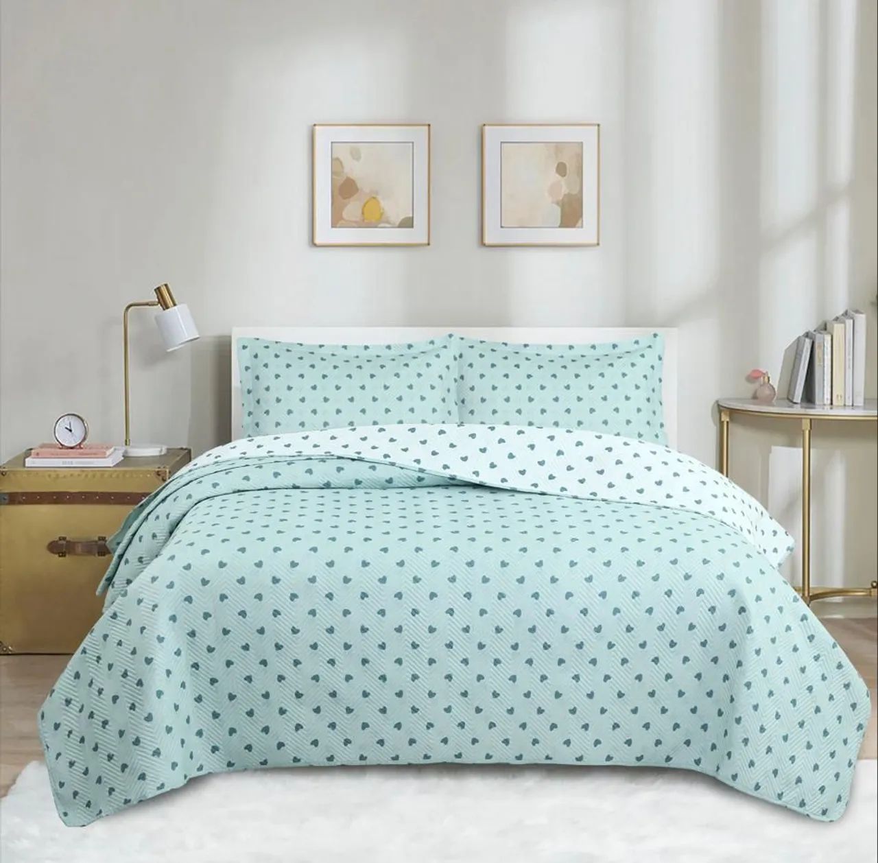 Colcha de cama | Cora ção - Foto 2