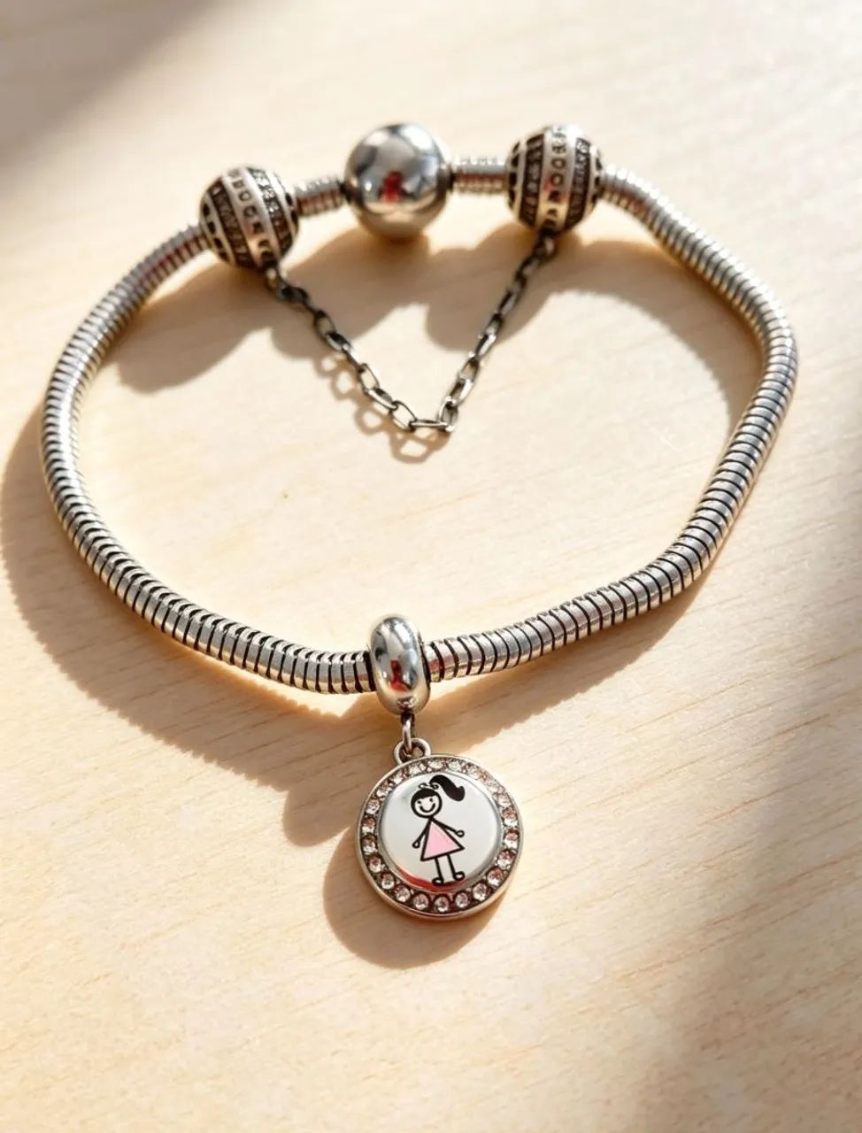 Pulseira Life com Trava e Berloque