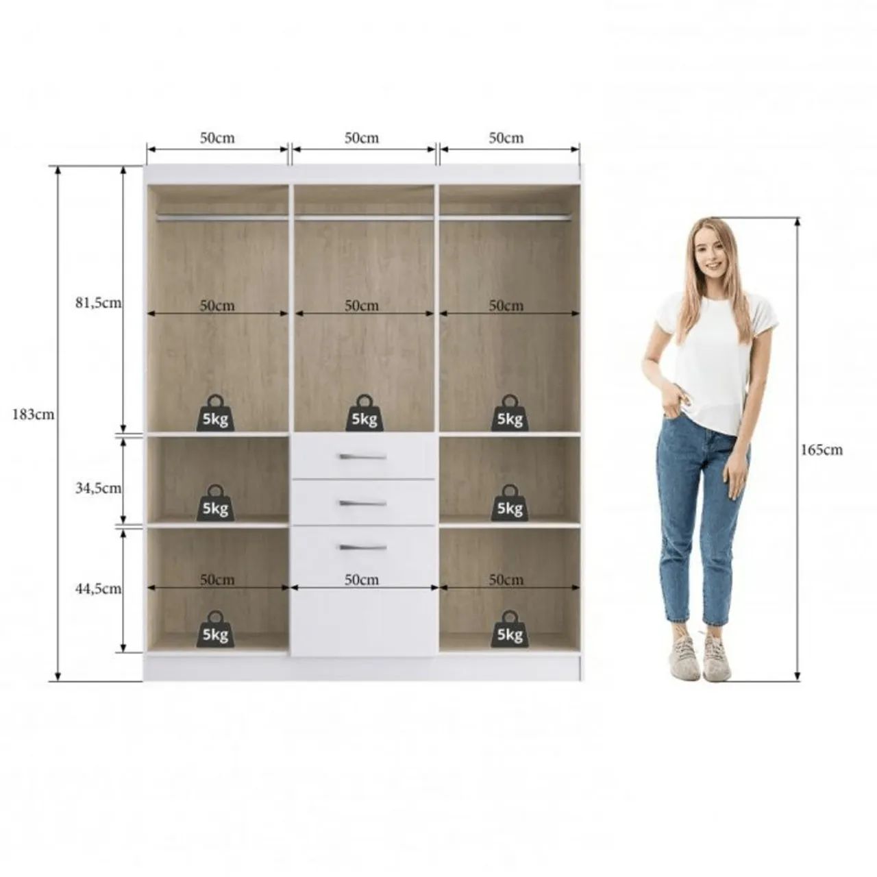 Guarda roupas ropeiro novos - Foto 3