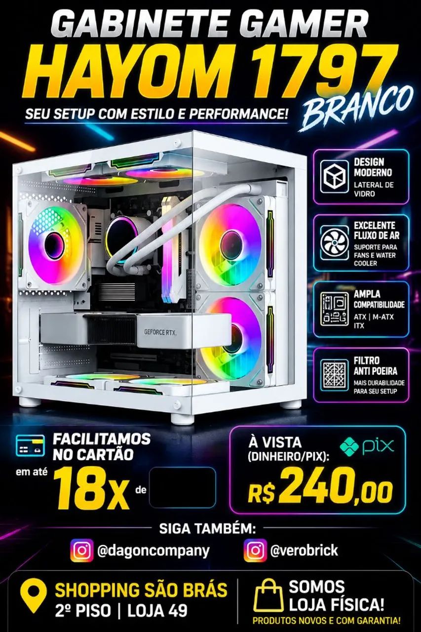 Gabinetes Gamers Variados  - Foto 3