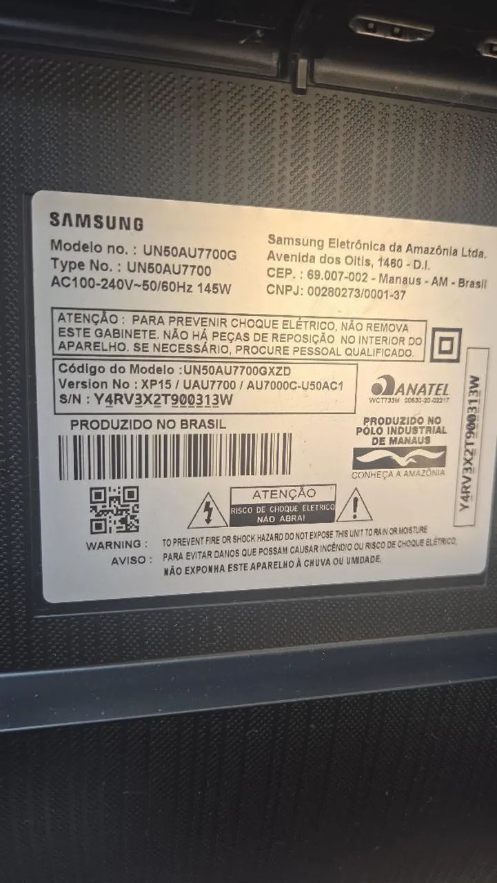 Smart Tv Samsung 50" UN50AU7700G - Foto 2