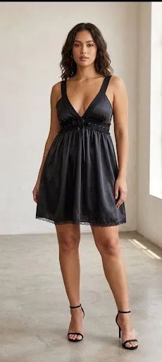 Vestido estilo gótico em cetim