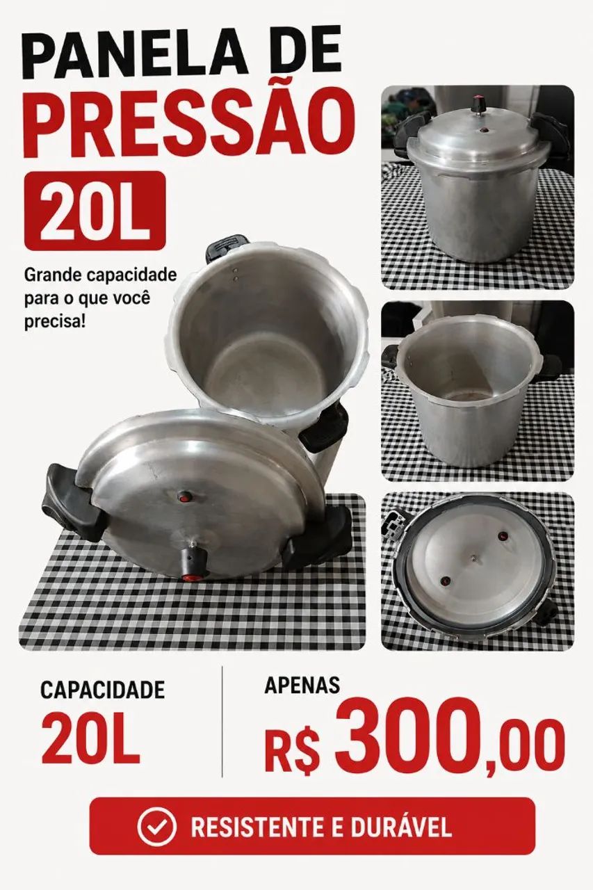 Panela de pressão 20L - Foto 4