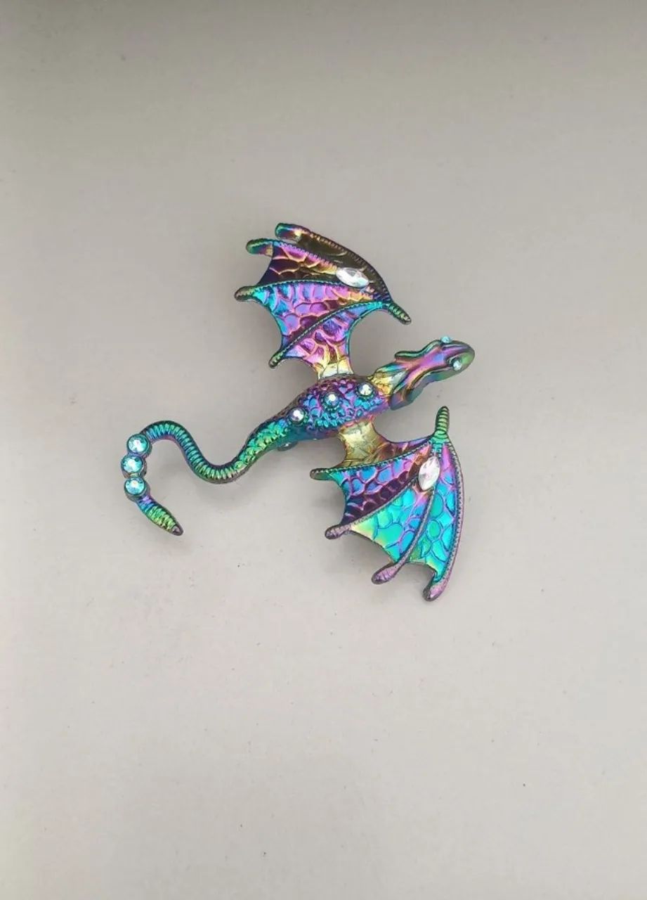 Broche de Dragão Colorido (novo) - Foto 2