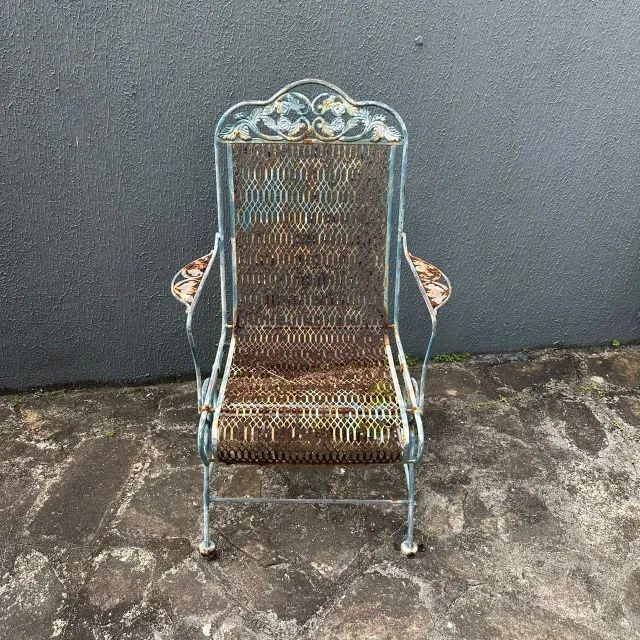 Cadeira de Balanço de Ferro Retrô - Foto 2