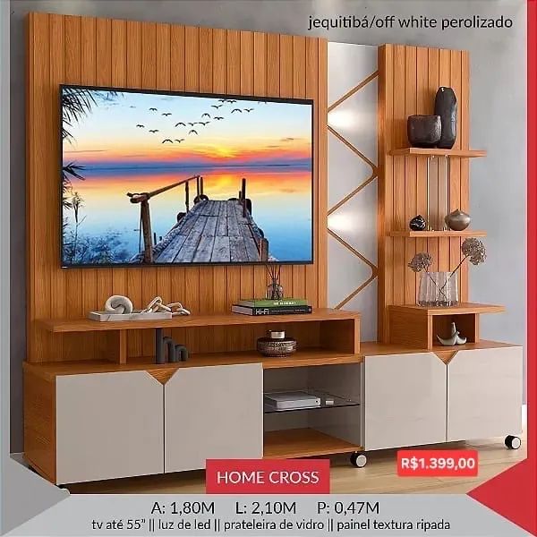  Rack HOME CROS TV de ate 55"