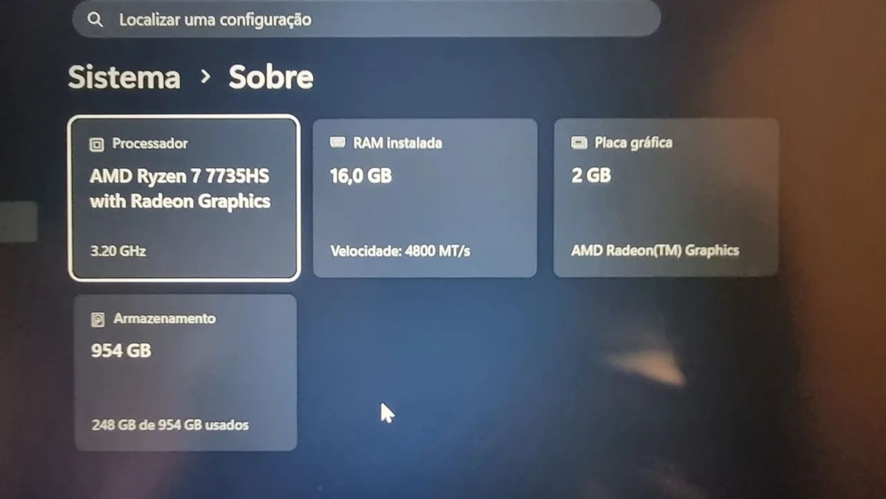 Notebook lenovo thinkpad e14 gen6 Ryzen 7 7735HS 16gb  - Foto 5