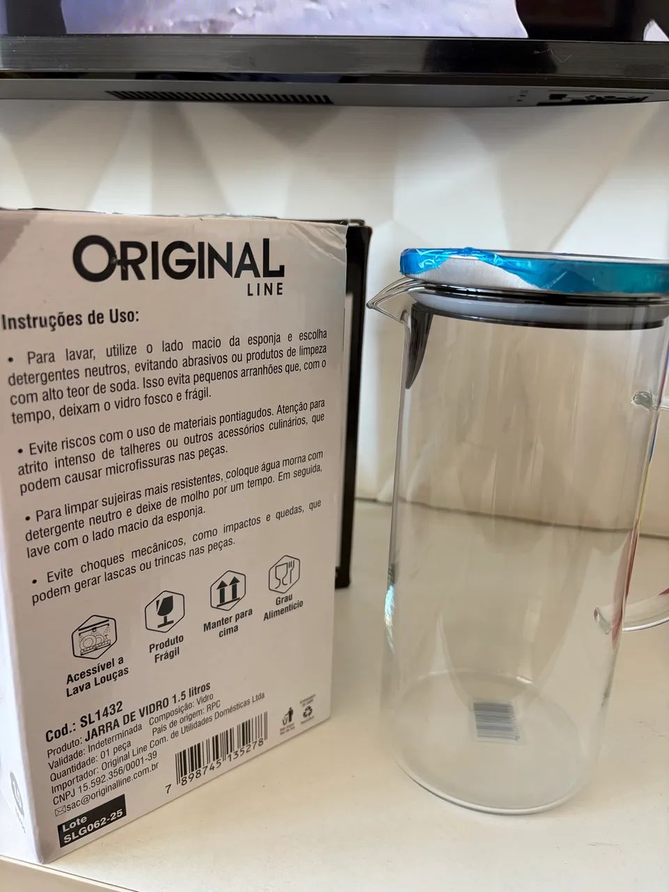 Jarra de vidro 1,5l - Foto 3