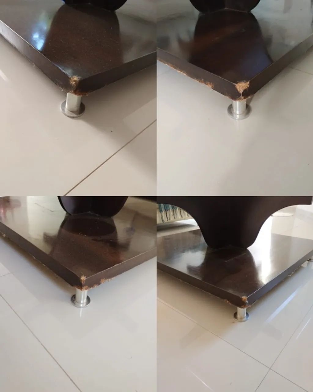 Mesa de centro com tampo de vidro - Foto 5