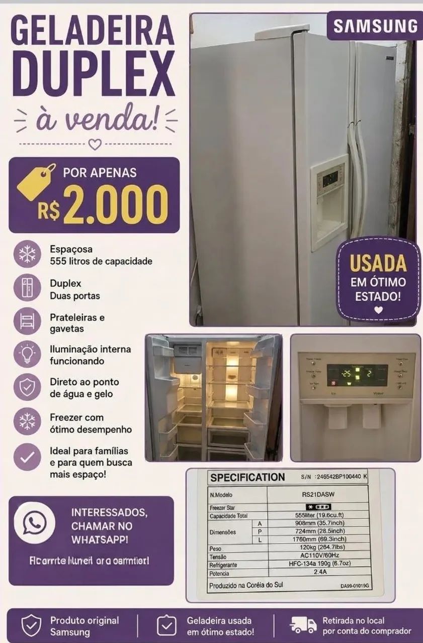 Geladeira samsung 