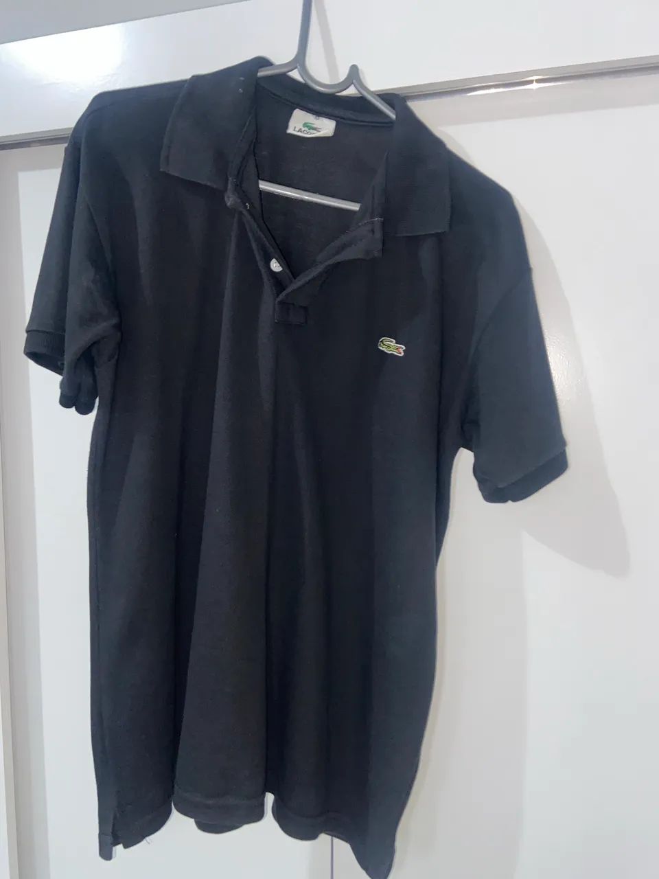 Camisa Lacoste polo preta 