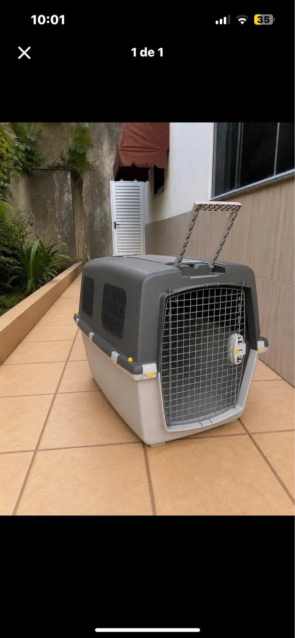 Caixa transportadora para cachorro 