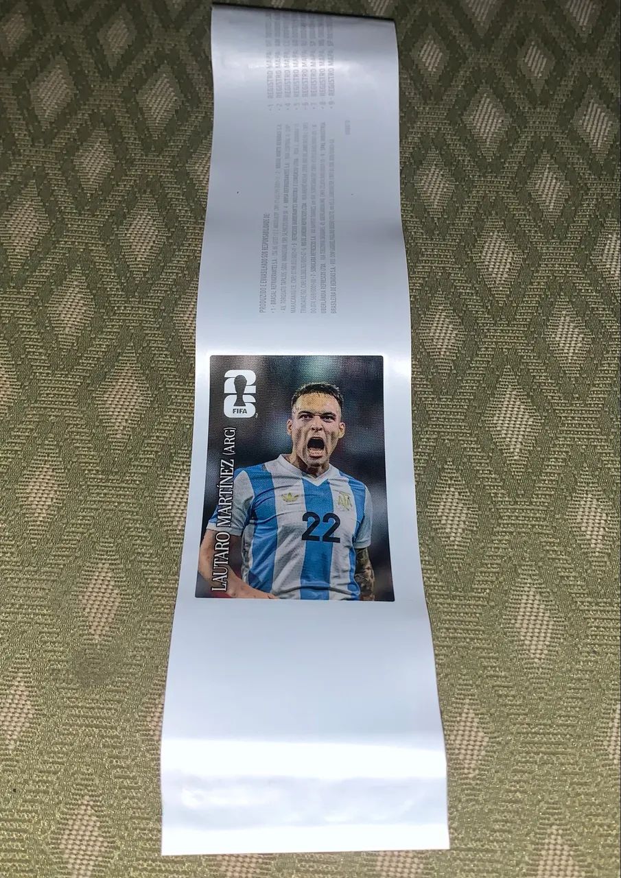 Figurinha Copa 2026 Lautaro Martinez no Rótulo original - Foto 2