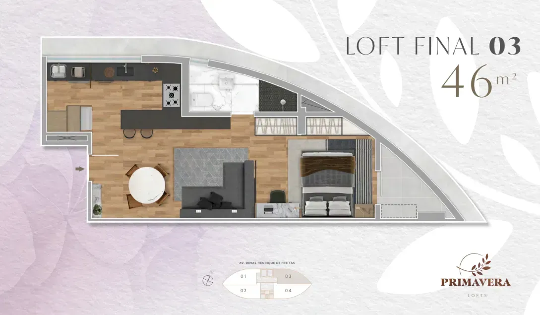 PLANTA 46m²