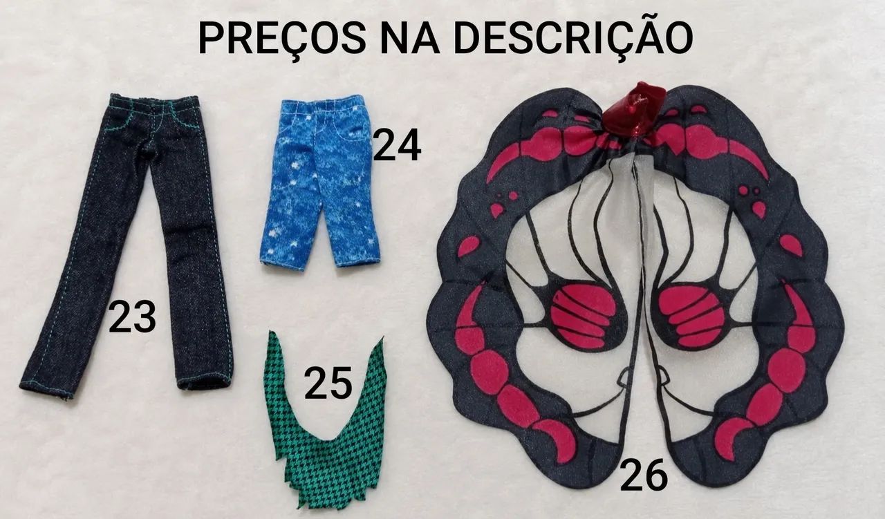 Roupas para bonecas Monster High variadas.( LEIA A DESCRIÇÃO) - Foto 3