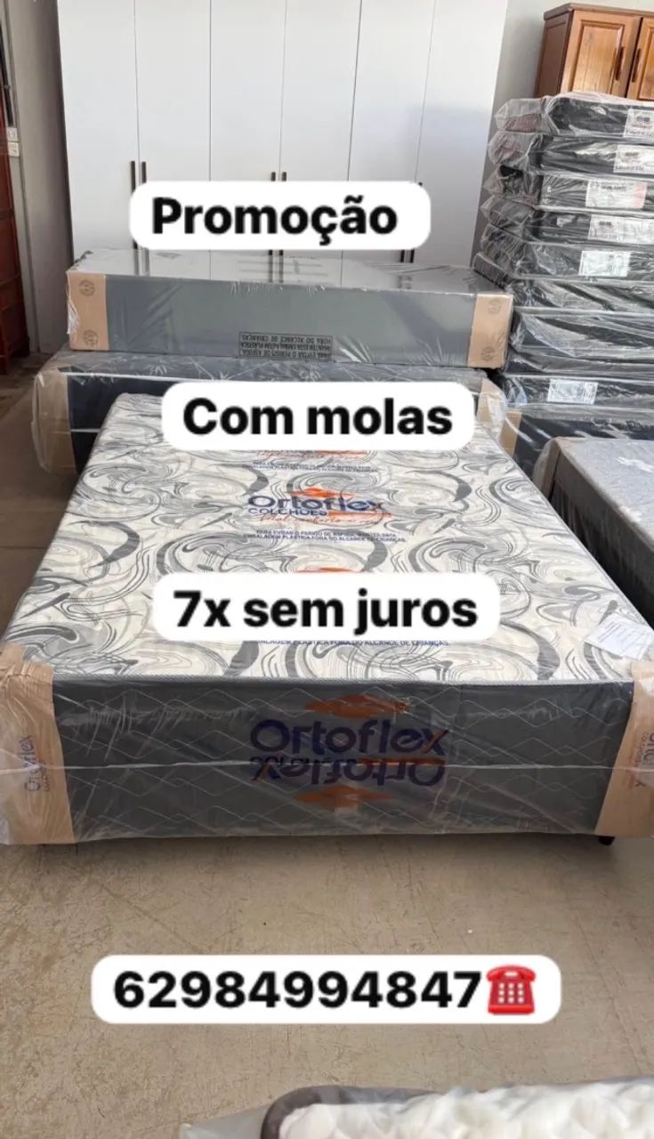 Cama box com molas (novo) 