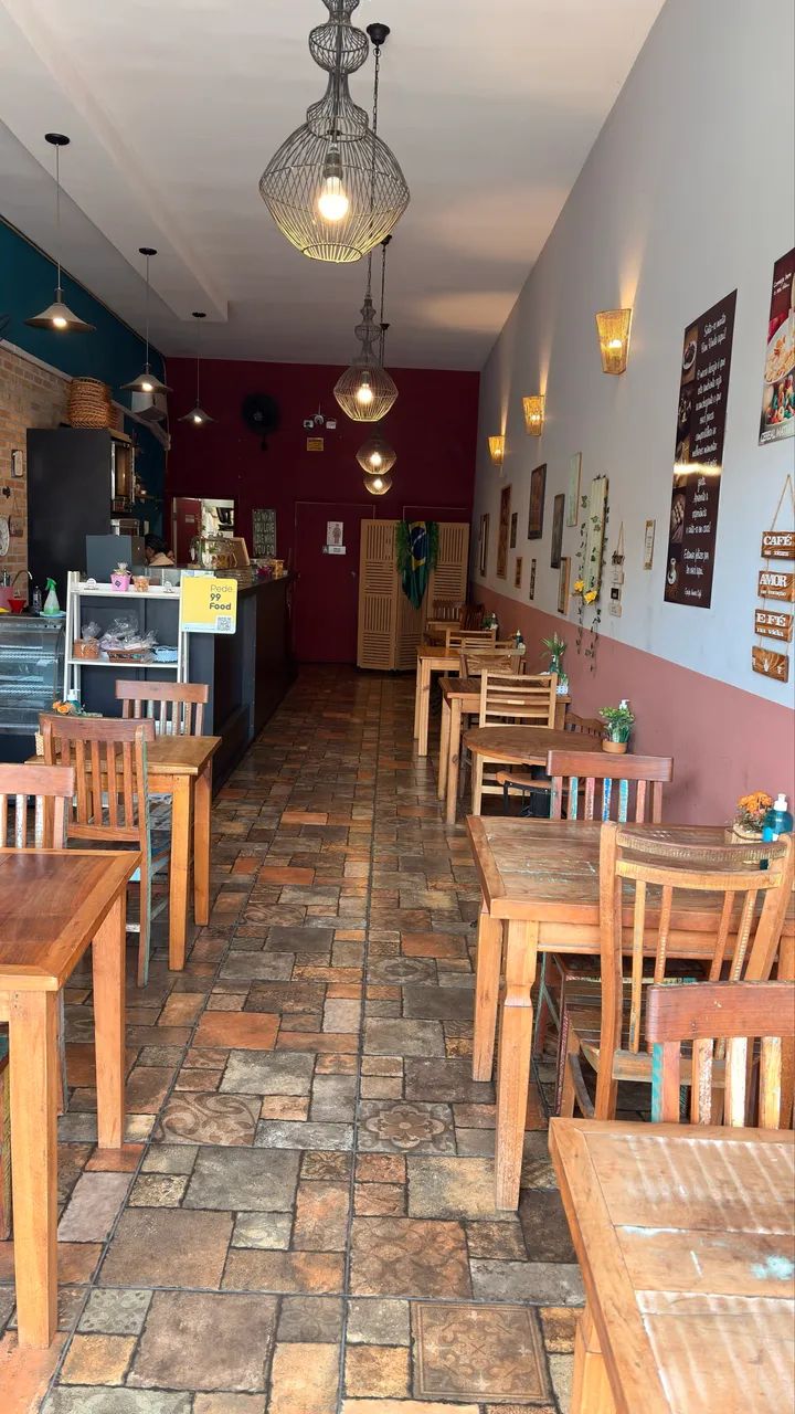 Passo ponto de restaurante/cafeteria Villa branca, completo.